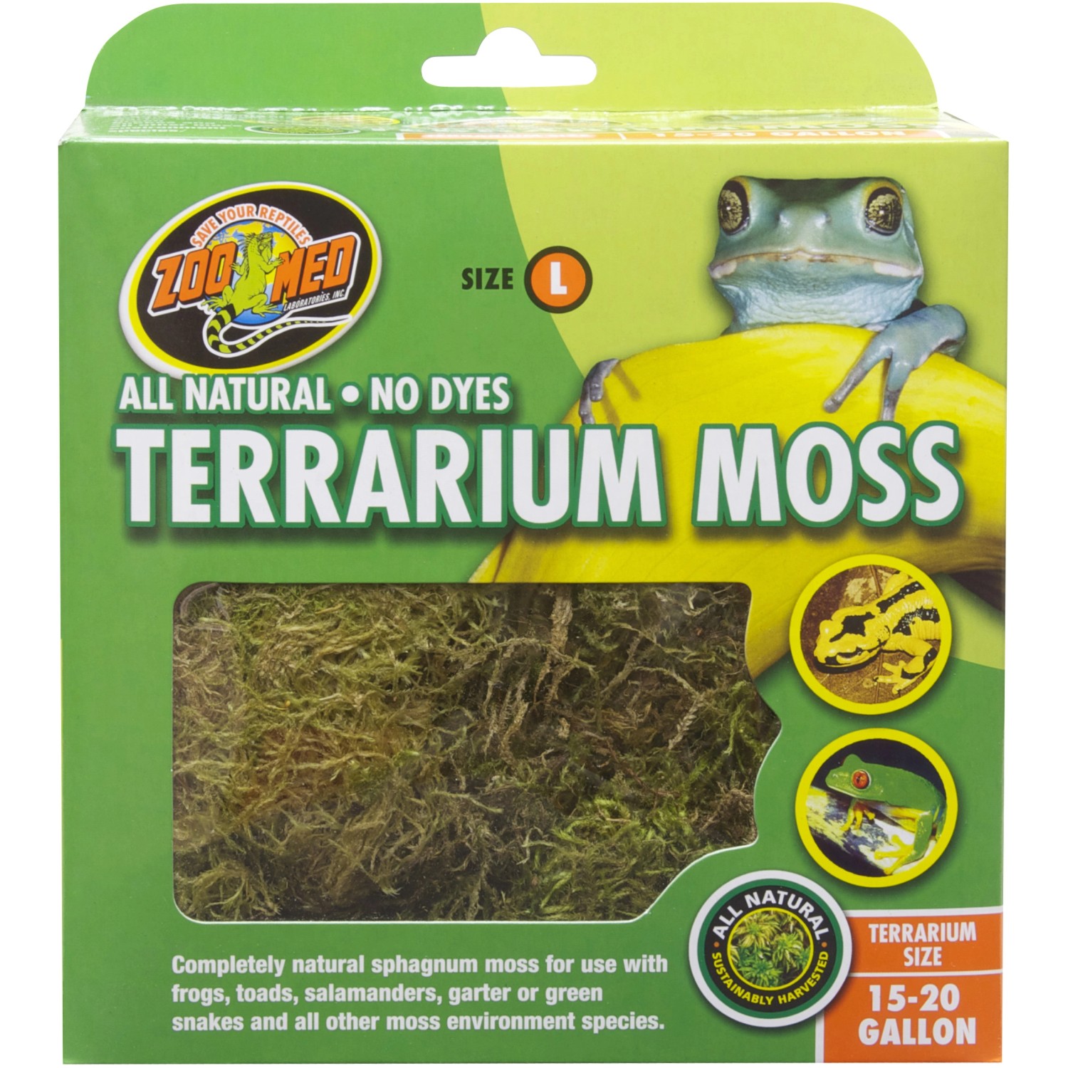 ZooMed Terraristik Moos Terrarien Moos 2,3 l