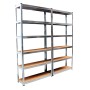 4er Set TRUTZHOLM Schwerlastregale, 200x100x30cm, Traglast 900kg, mit Regalverbinder.