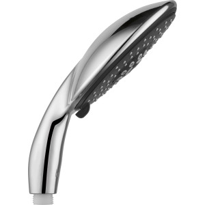 baliv Handbrause HBR-150.220, verchromt/anthrazit, mit 5 Strahlarten und Antikalk-Noppen.