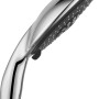 baliv Handbrause HBR-150.220, verchromt/anthrazit, mit 5 Strahlarten und Antikalk-Noppen.