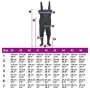 vidaXL Wathose mit Stiefeln, Gr. 42, ideal für Angeln & Arbeit. Wasserdicht, schwarz.