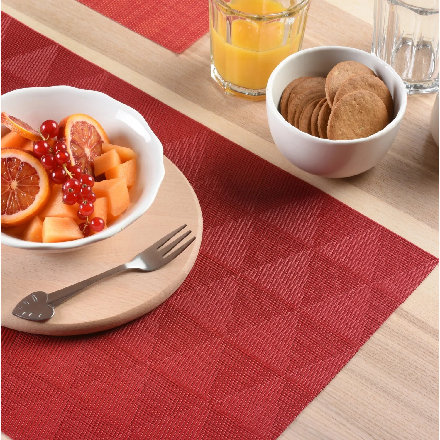 Goldenes Strass-Tischset – Hitzebeständig, Wasserdicht, Waschbar, Mit Weihnachtsdeko, 1 Stück (ca. 14 Zoll)