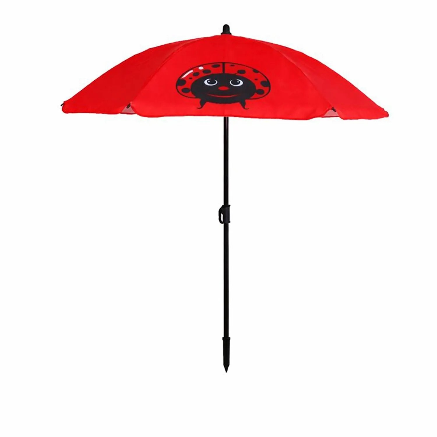 Mojawo Kinder Sonnenschirm Sonnenschutz Gartenschirm Campingmöbel B110xH130 CM Marienkäfer