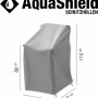 Hellgraue Siena Garden Schutzhülle AquaShield für Stapelstuhl, 67x67x80-110cm.