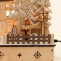 Dekohelden24 LED Holz Schwibbogen mit Bewegtem Weihnachtsbaum Inklusive Netzteil und Batteriebetrieb Möglich mit Schneekinder L/B/H 45 x 12 x 35 cm_6