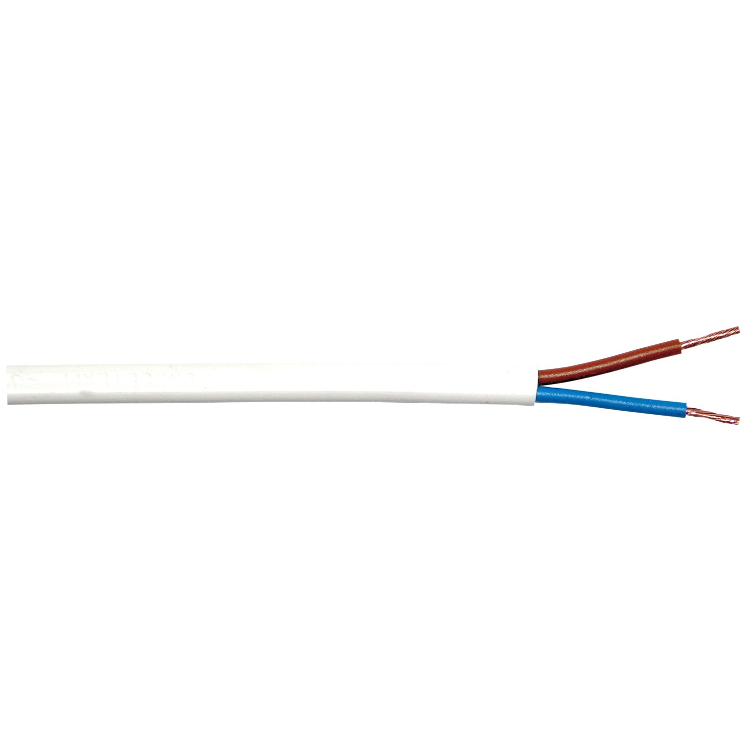 Schlauchleitung H03VV-F 2 x 0,75 Weiß 10 m