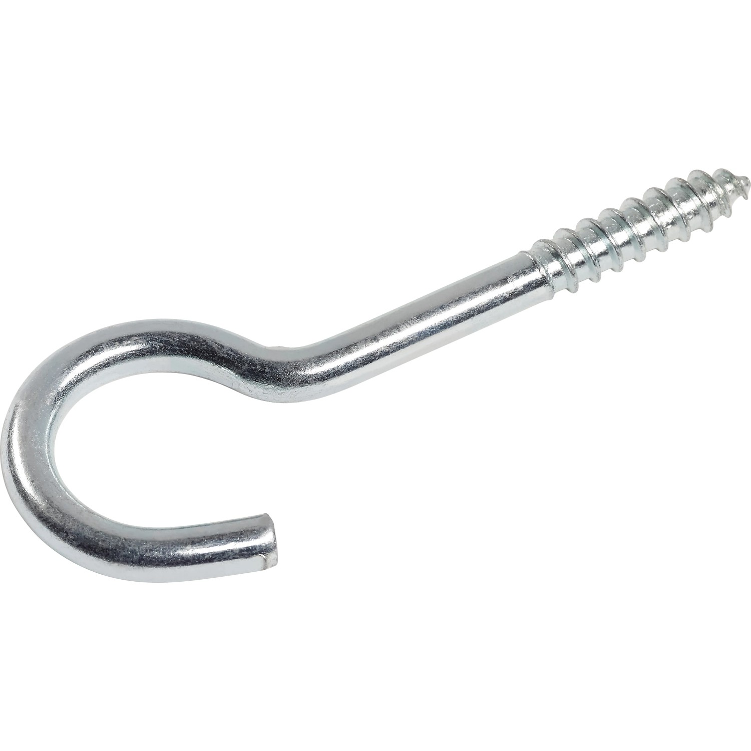 Schraubhaken Gebogen Stahl Verzinkt 80 mm x 4,2 mm 4 Stück