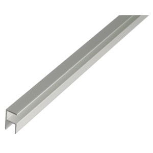 Silbernes Eckprofil aus Aluminium, 30x30x1000 mm, ideal für Kantenschutz.