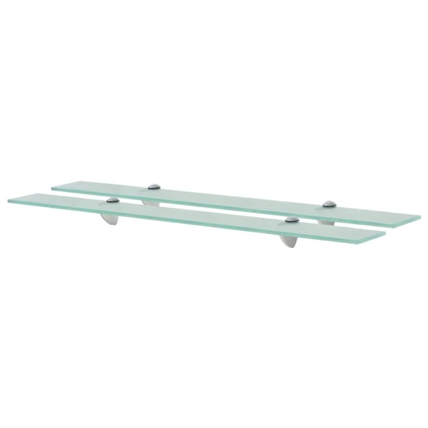 vidaXL Schweberegale 2 Stk Glas 80x20 cm 8 mm 3051523