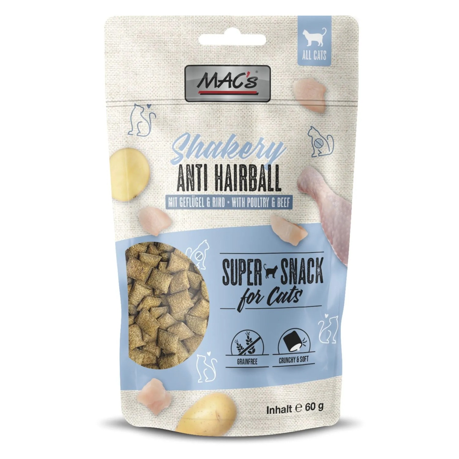 Mac's Katzensnacks Shakery Anti Hairball 60 g