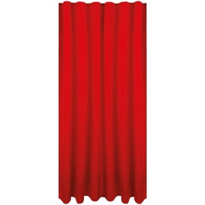 Roter Bestlivings Dekoschal Ellen, 140x245 cm, mit Universalband für Fenstervorhänge.