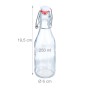 Relaxdays Bügelflaschen 6er Set Glas Transparent Luftdicht 19,5 cm x 6 cm 250 ml_4