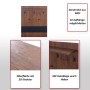 MCW Wandgarderobe A27 mit 5 Haken und Hutablage, Holzoptik.