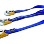 Seilflechter Y-Lifeline Atlantik, asymmetrisch, mit 3 Haken für Bootssicherheit.