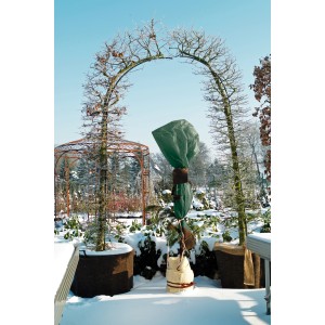 Videx Garden Vliesgewebe, dunkelgrün, 150x500 cm, zum Schutz von Pflanzen im Winter.