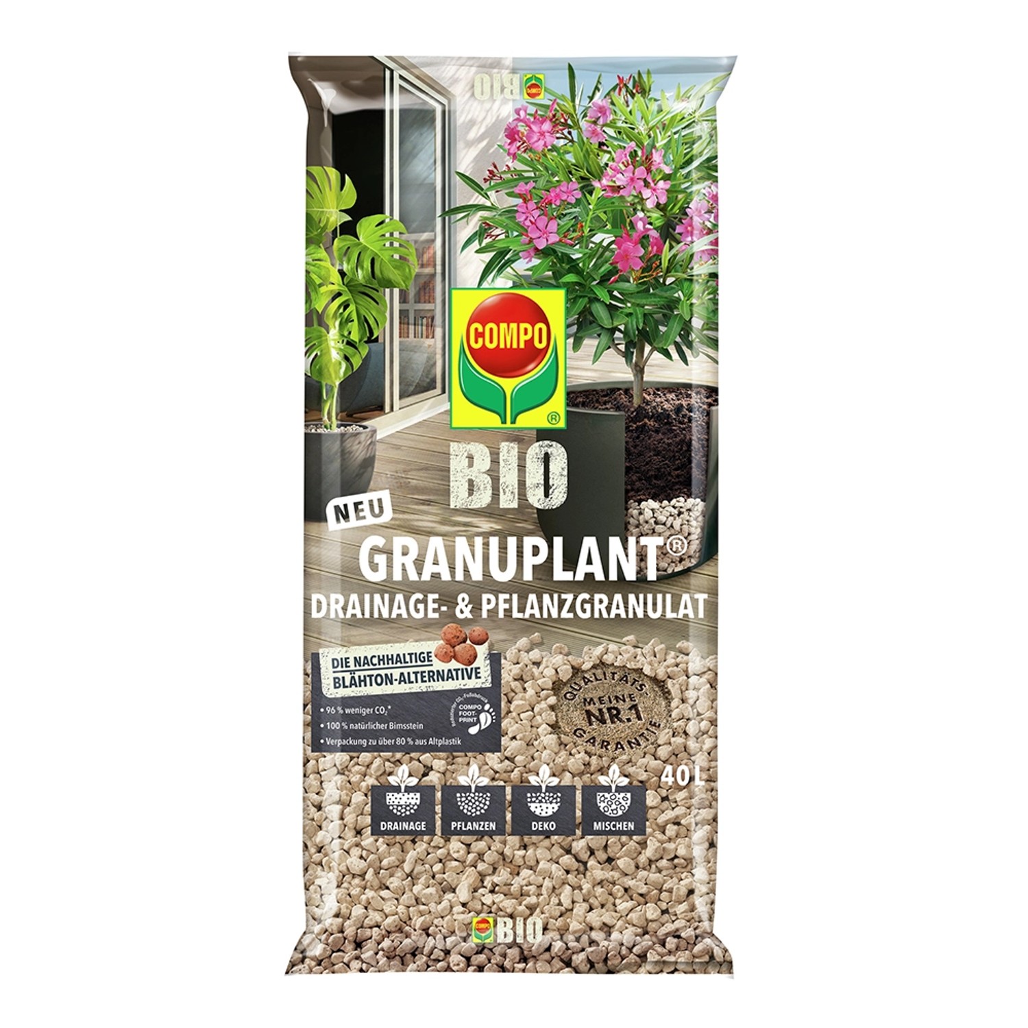 Compo BIO Granuplant® Drainage- und Pflanzgranulat 30 x 40 l