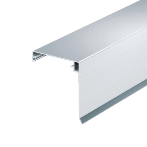 T&J Wetterschenkel-Klemmdeckel, 2000 mm, pressblank, für Kunststoffbedachung.