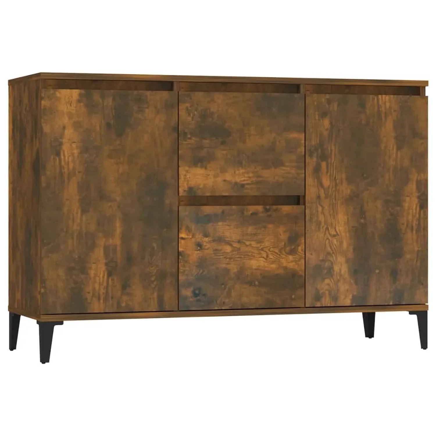 vidaXL Sideboard Räuchereiche 102x35x70 cm Holzwerkstoff 815165