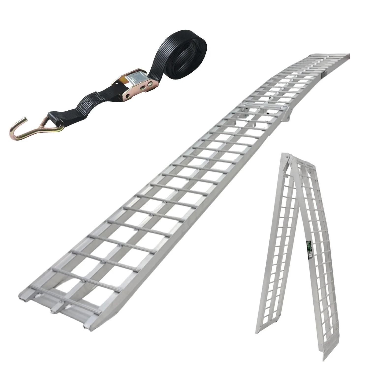 TRUTZHOLM Auffahrrampe Klappbar 305 cm Traglast 272 kg Aluminium Inkl. Spanngurt