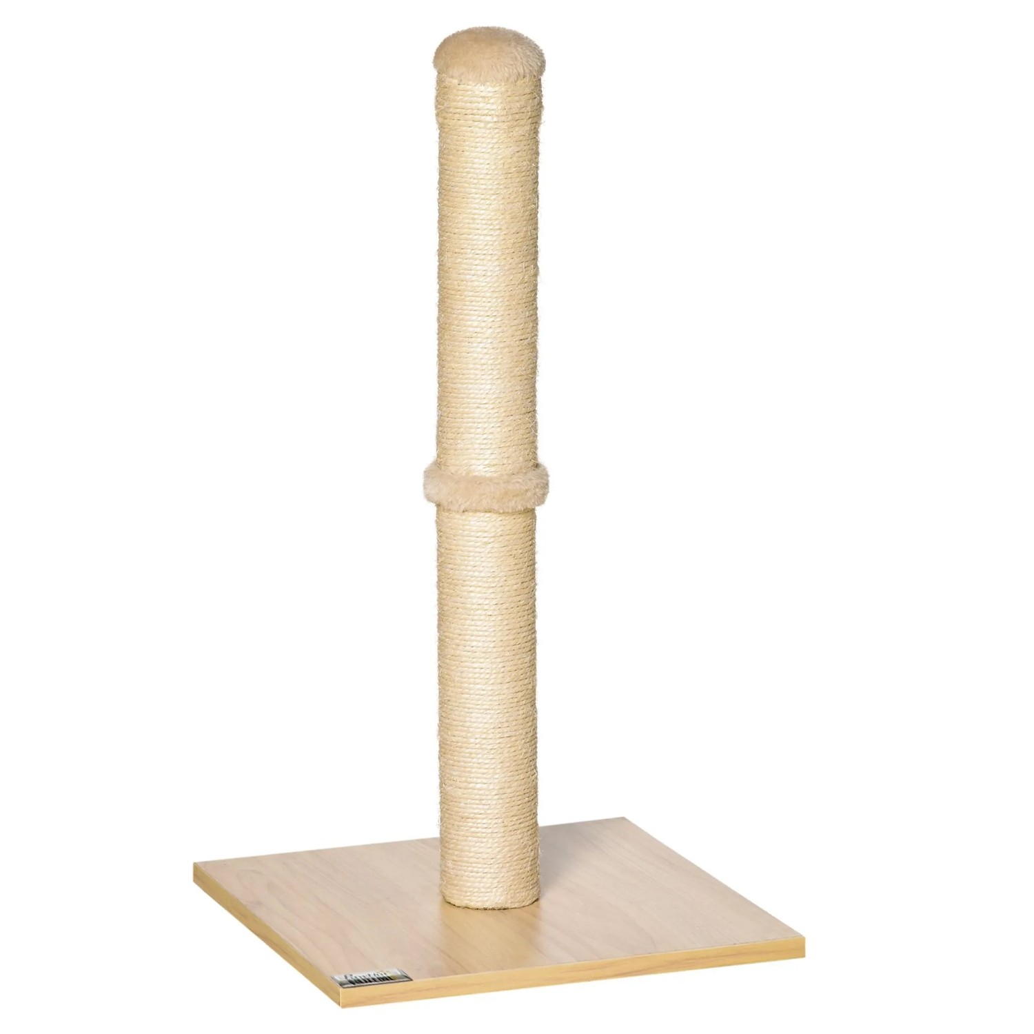 PawHut Kratzstamm aus Sisal mit Ball 60 cm Spanplatte 34 x 34 x 60cm