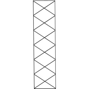 Schwarzes, pulverbeschichtetes Eleo Rankgitter Vite für Pavillons & Pergolen.