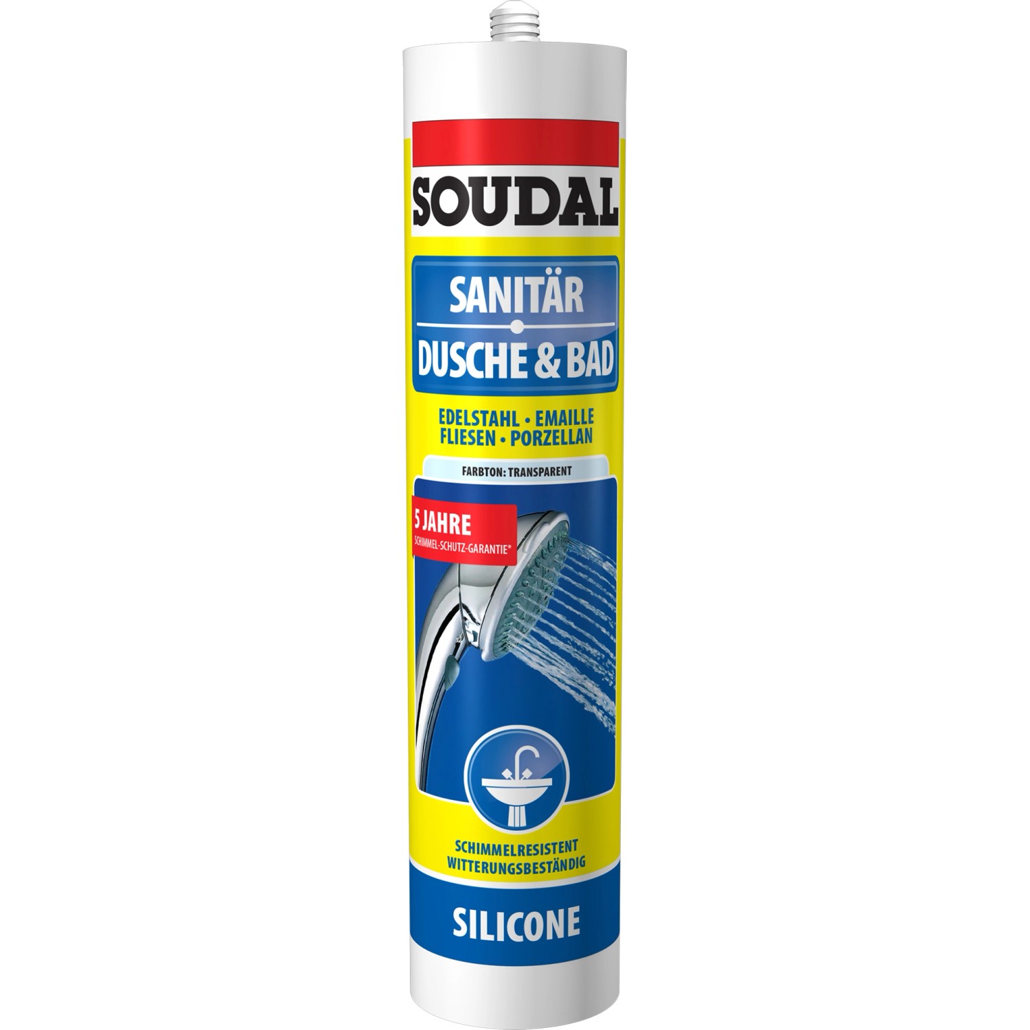 Soudal Dusche & Bad Silikon Grau 300 ml günstig online kaufen