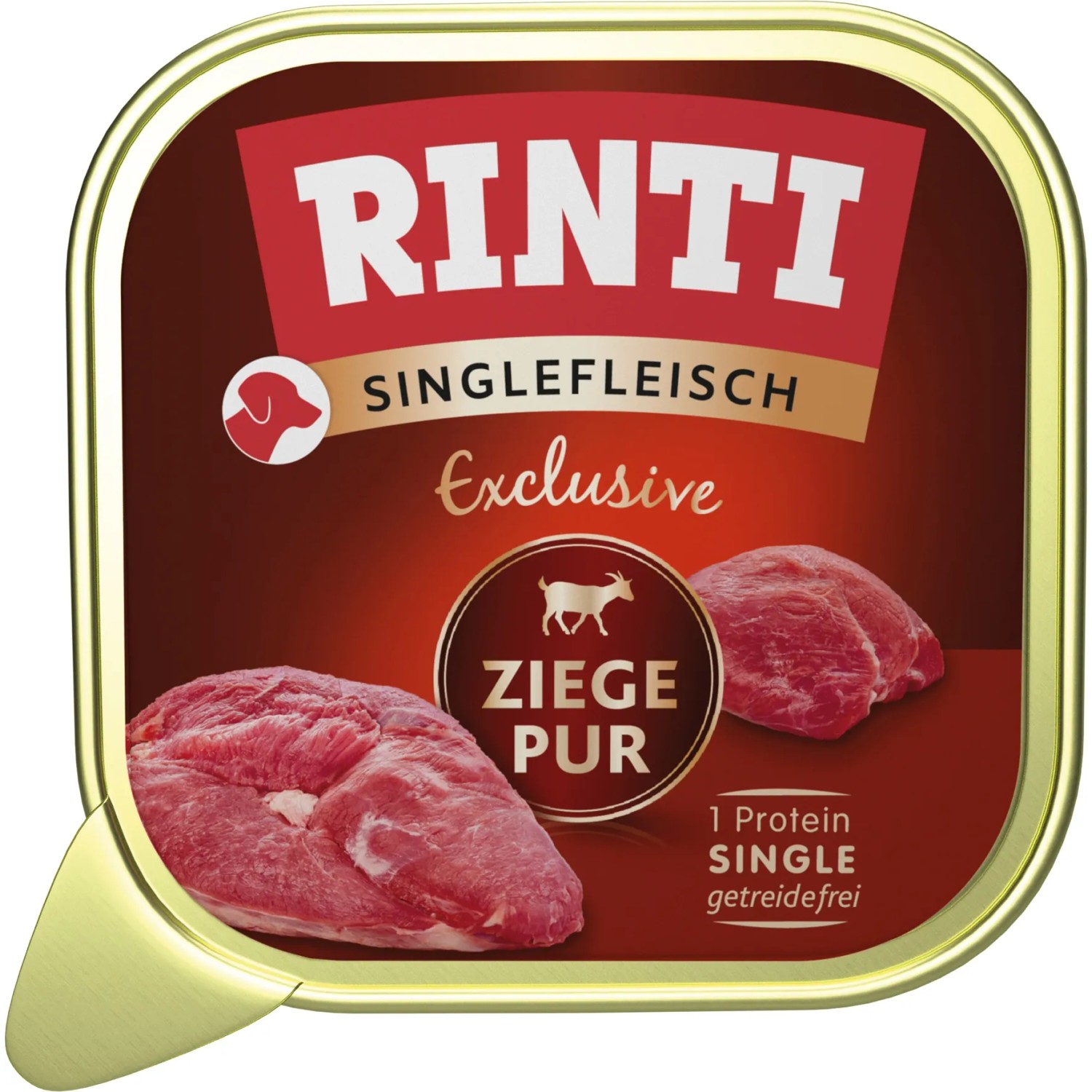 Rinti Hunde-Nassfutter Single-Fleisch Exclusive Ziege Pur 150 g