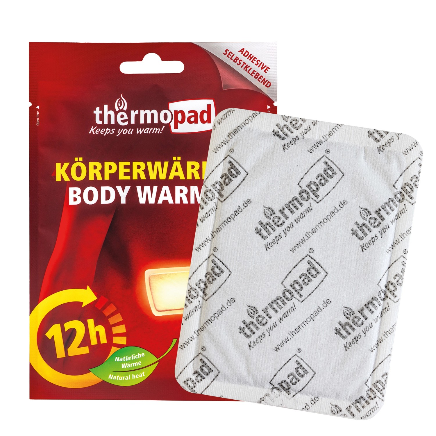 Thermopad Körperwärmer Wärmedauer 12 Stunden 13,3 cm x 9,5 cm