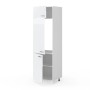 Vicco Kühlumbauschrank R-Line, Hochschrank für Küche, Weiß Hochglanz/Weiß, 60 cm breit.