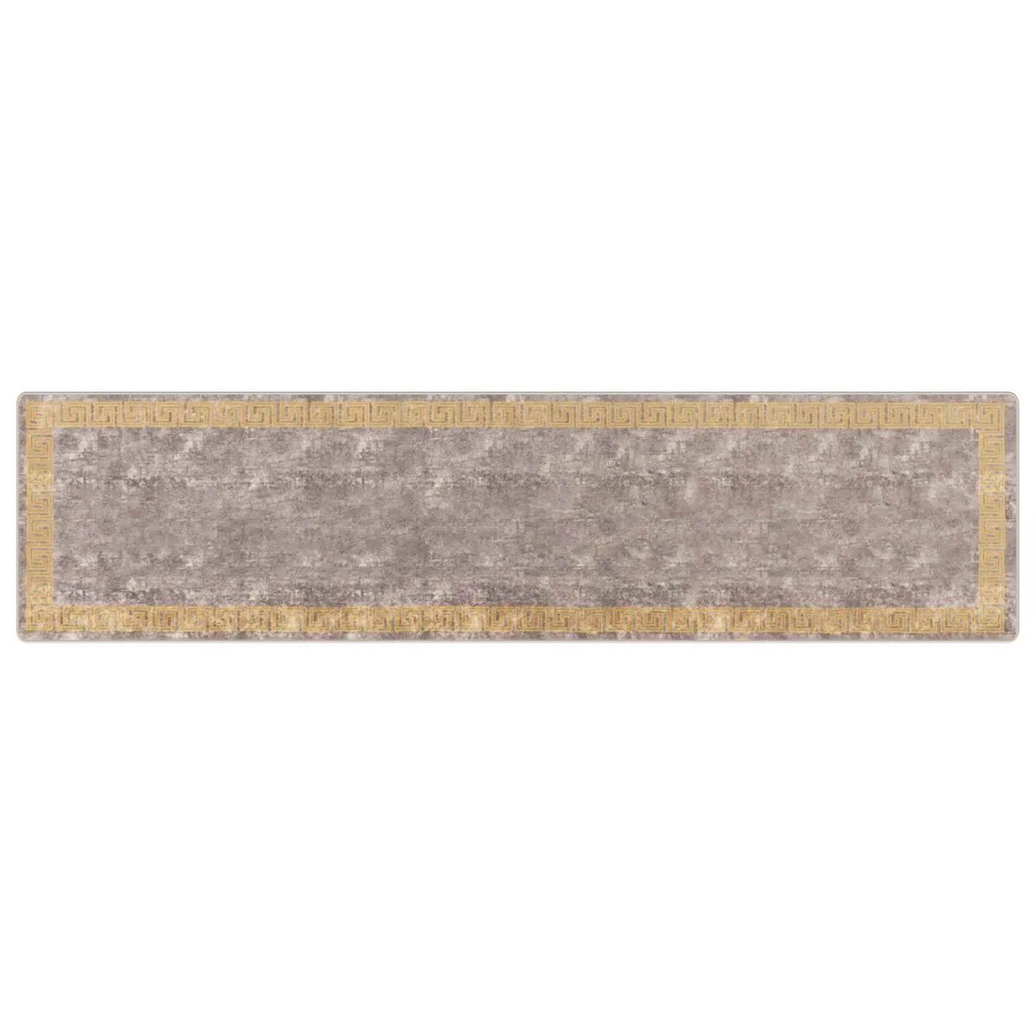 vidaXL Teppichläufer MARSA Grau 100 x 400 cm Polyester und PVC 42023364
