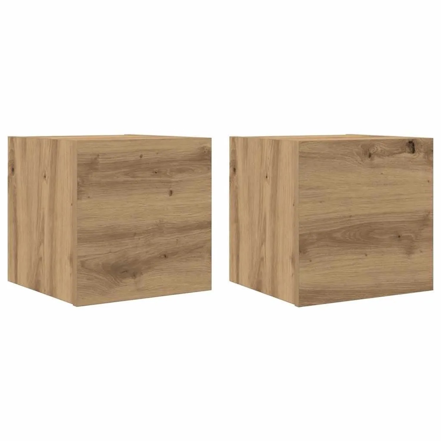 vidaXL TV-Wandschränke 2 Stk Artisan-Eiche 30,5x30x30 cm 856415