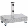vidaXL Schirmständer Hellgrau 45x25x8,3 cm Granit 313666