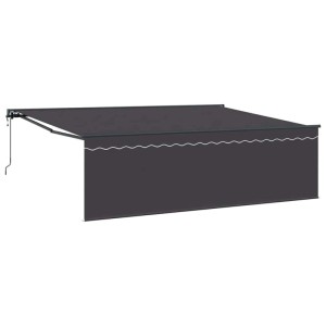 vidaXL Einziehbare Markise Anthrazit 450 x 350 cm 3330874