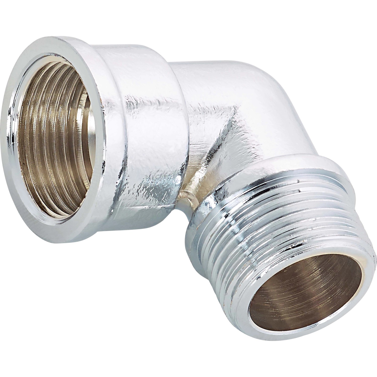 Gewinde-Winkel 24,1 mm (Rp 3/4) x 26,4 mm (R 3/4) Messing Verchromt