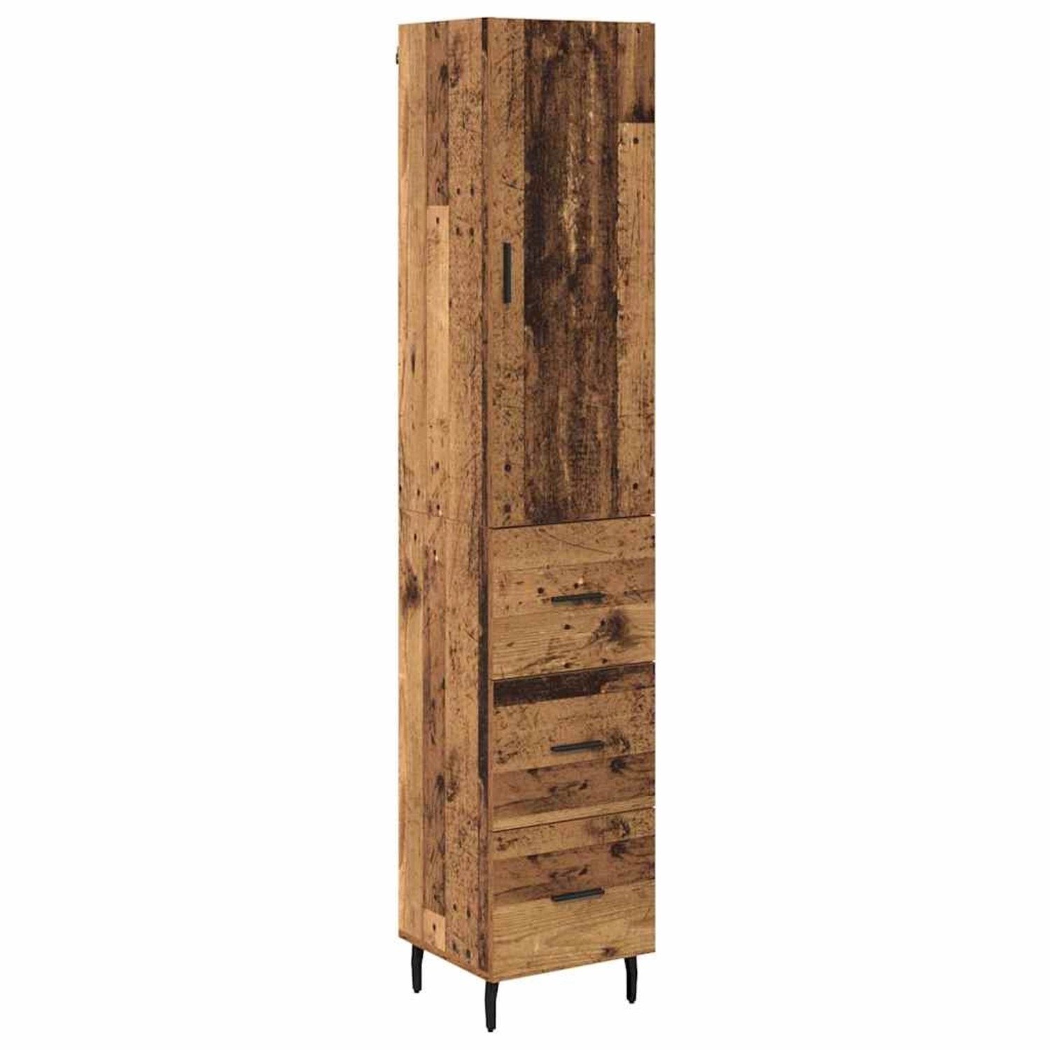 vidaXL Highboard Altholz 34,5 x 34 x 180 cm Holzwerkstoff 3415689 günstig online kaufen