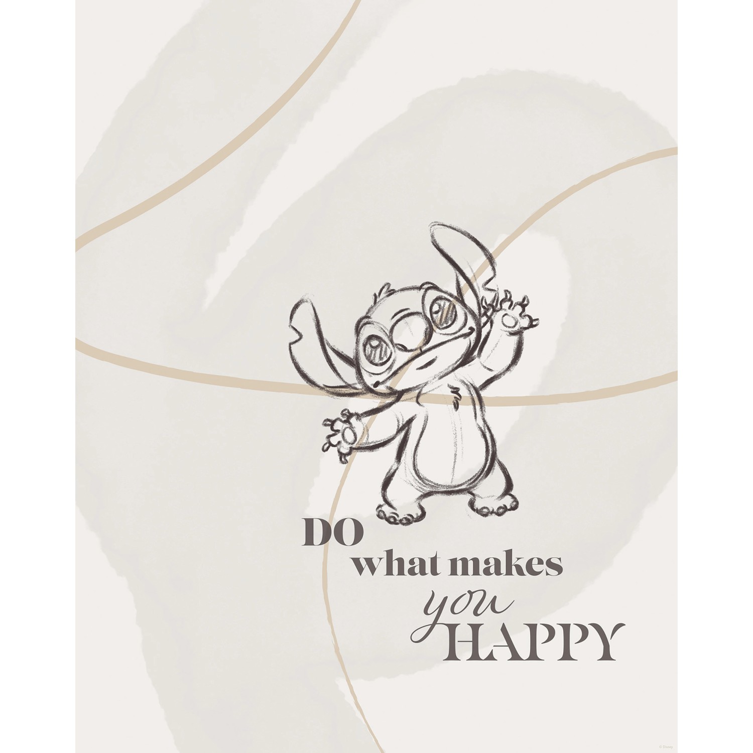 Komar Wandbild Disney Lilo and Stitch Do What Makes You Happy 40 cm x 50 cm günstig online kaufen