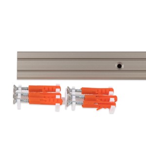 KARAT Winkelprofil Edelstahl matt, vorgebohrt, 2,45x2x100cm, mit Schrauben und Dübeln.