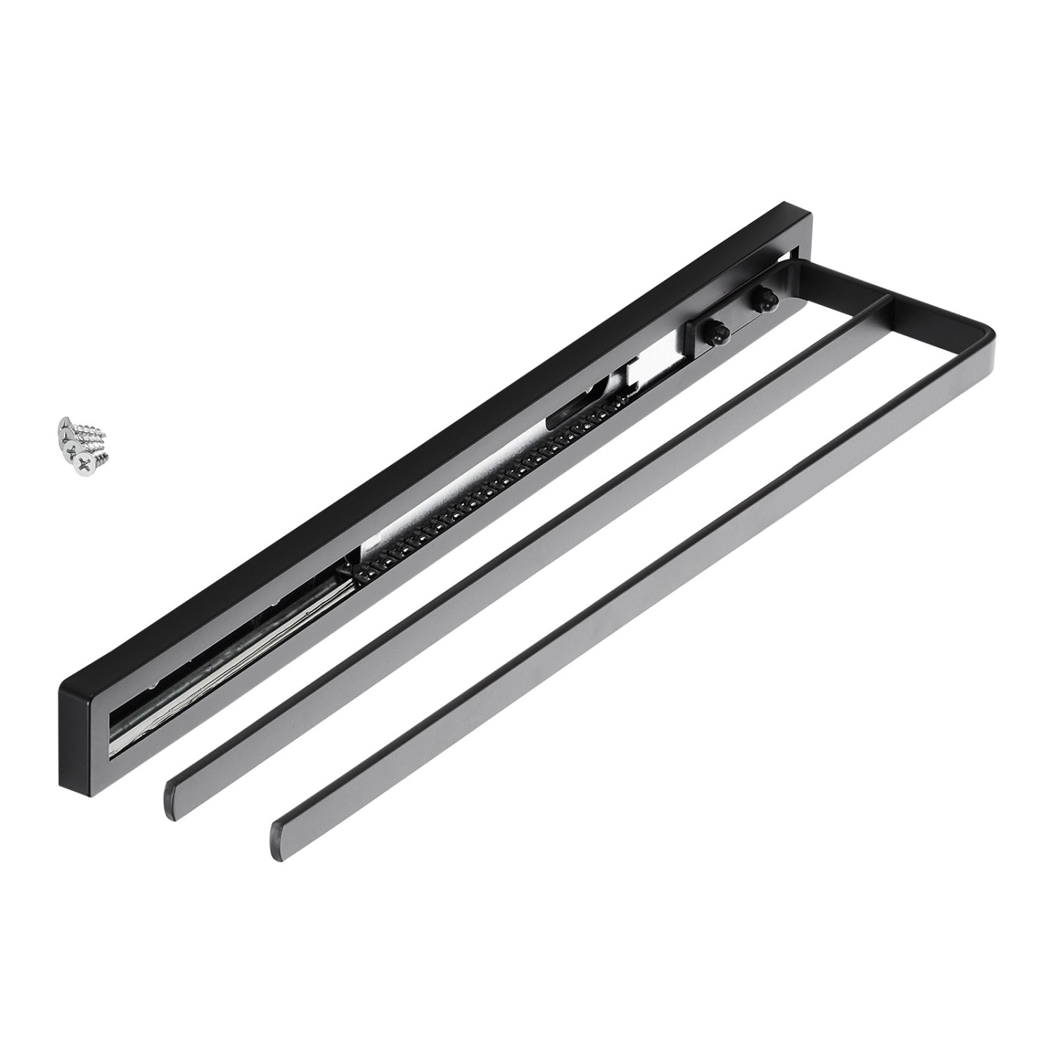 SOTECH Handtuchauszug STYLE 2 Armig Schwarz 415 mm Auszugsweg 300 mm günstig online kaufen