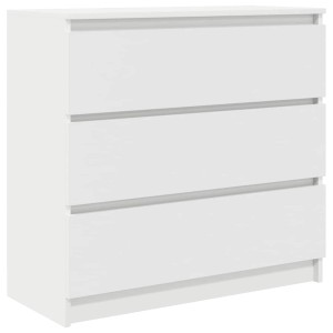 vidaXL Sideboard Weiß 80x35x76 cm Holzwerkstoff 861733