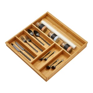 SOTECH Orga-Box-1 Bambus Besteckeinsatz 6 Fächer Für Blum Tandembox Antaro Schubladen 519x473x56 mm im 60er Schrank