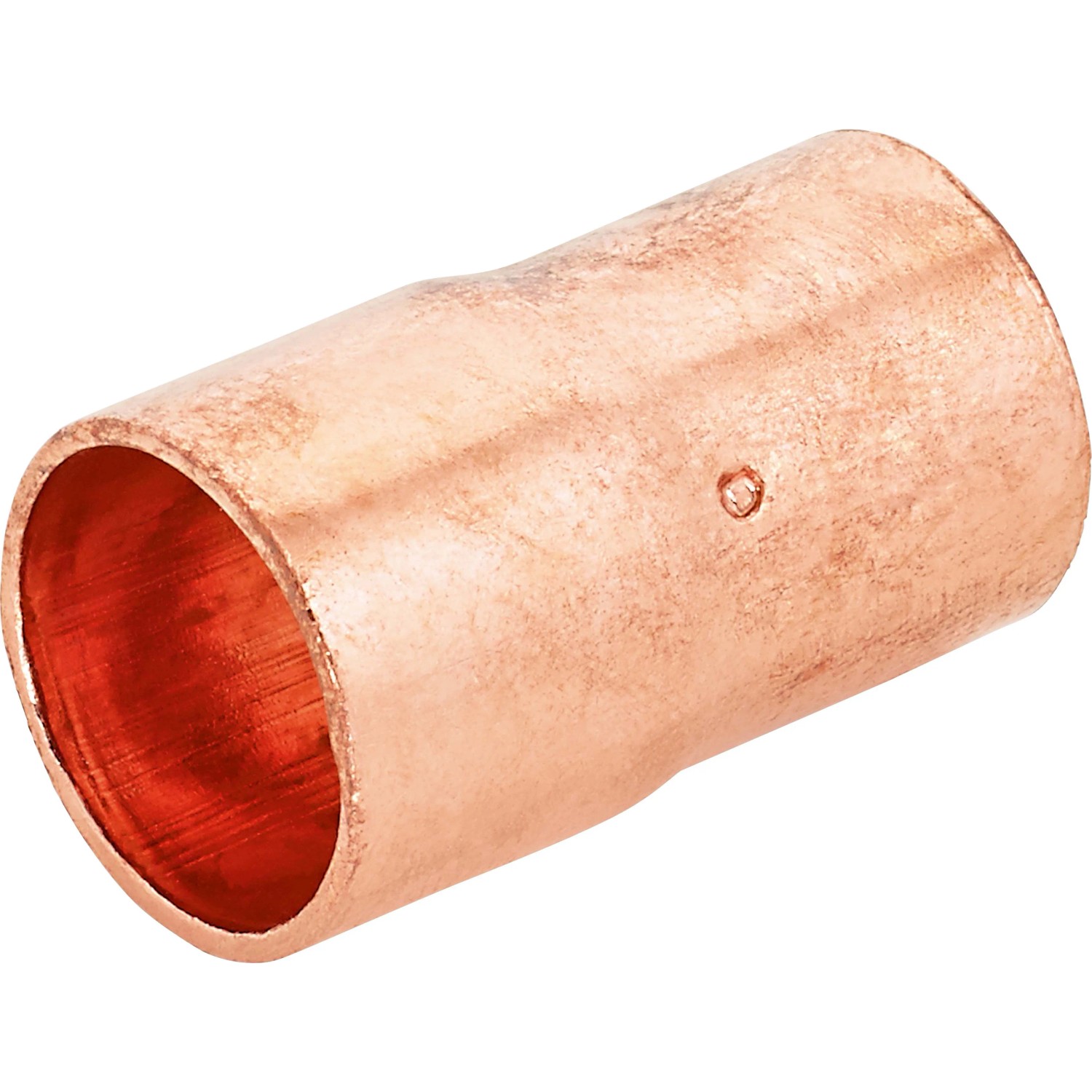 Kupfer Löt-Absatznippel, Ø 15 mm x Ø 12 mm, für die feste Verbindung von Kupferrohren.