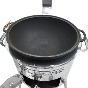 Grillpeter Utschak Set MultiFlame mit Kazan 15L aus Gusseisen ohne Deckel