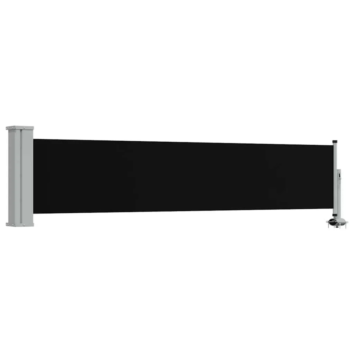 vidaXL Ausziehbare Seitenmarkise 60×300 cm Schwarz 48352