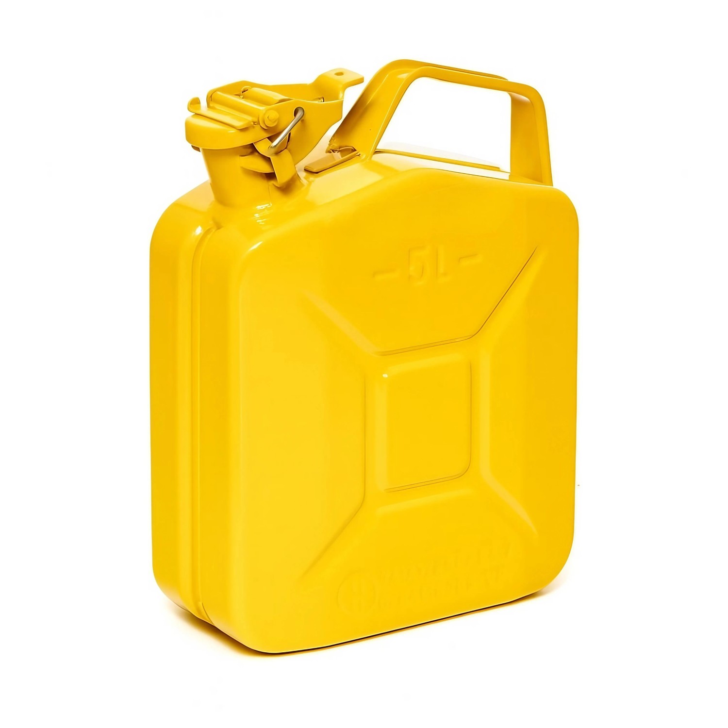 BW Kraftstoffkanister Metall Benzinkanister 5 Liter Gelb RAL 1018 TÜV-geprüft und UN-Zulassung Made in Europe