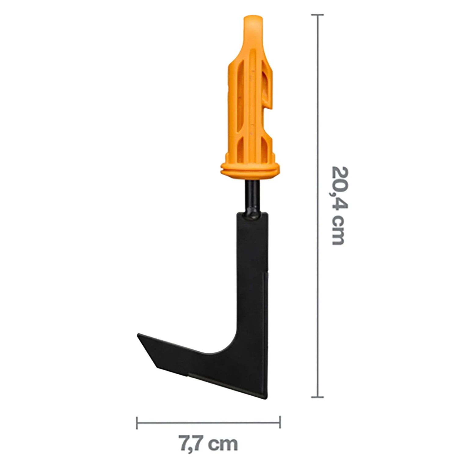 Fiskars Fugenkratzer mit Handgriff, OneClick System, orange-schwarz, Detailansicht.