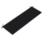 Schwarze Auflage für VidaXL 3-Sitzer Gartenbank aus Eukalyptusholz, 150 cm.