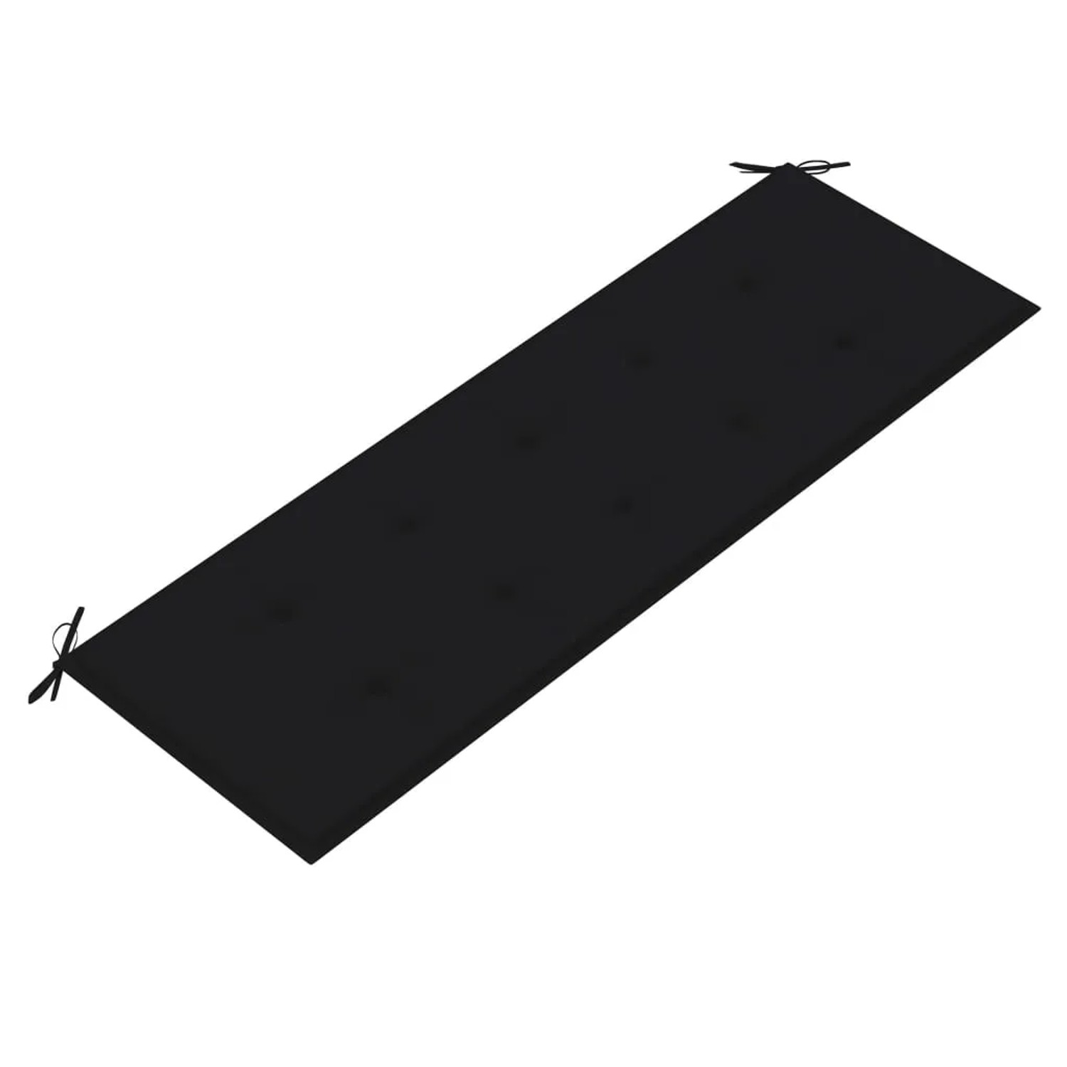Schwarze Auflage für VidaXL 3-Sitzer Gartenbank aus Eukalyptusholz, 150 cm.