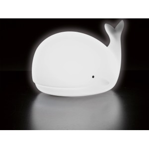 LED-Nachtlicht Wal, 17x11x9cm, für Kinderzimmer, mit Farbwechsel.