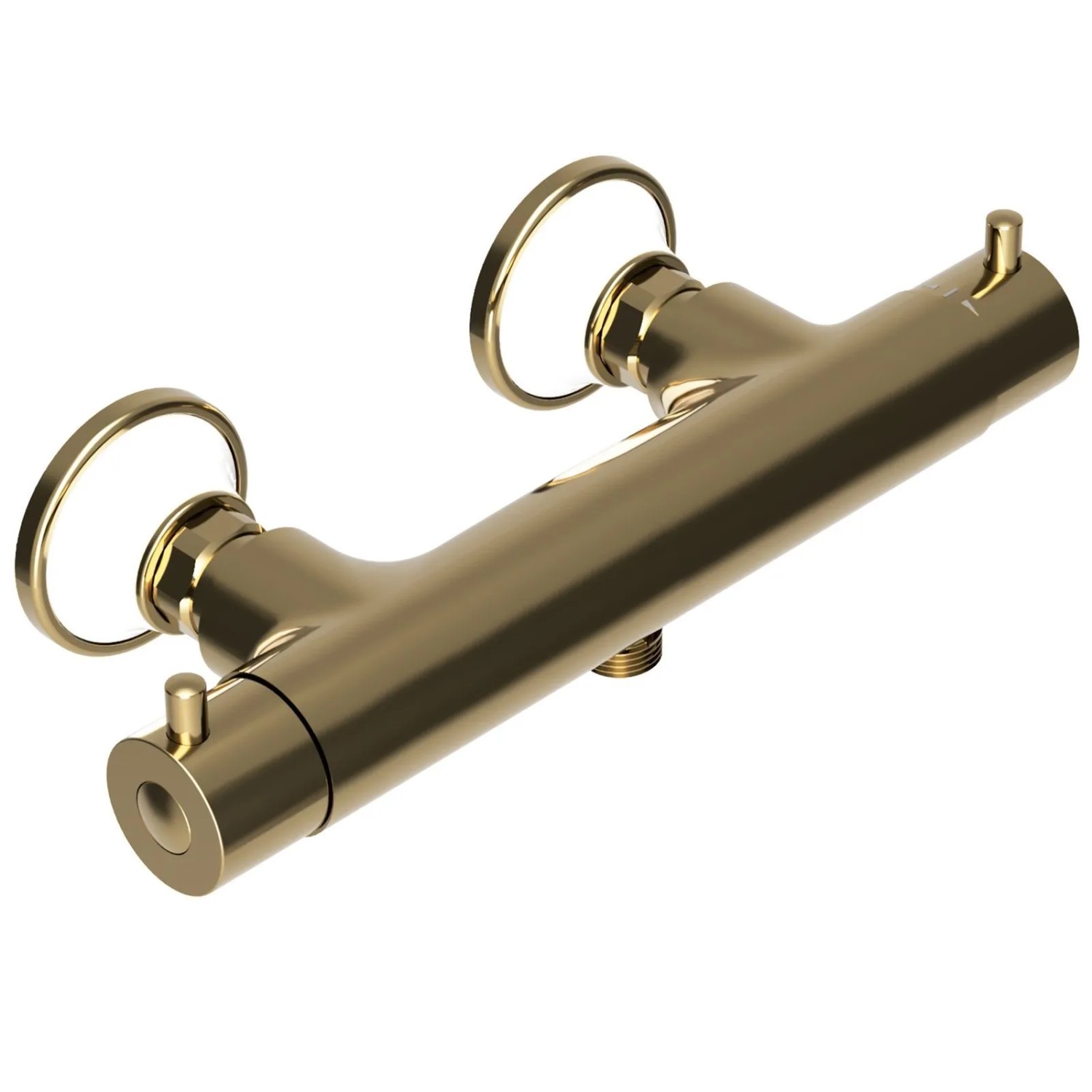 PaulGurkes Dusch-Thermostat Retro mit Keramik Mischbatterie Antike Bronze Messing
