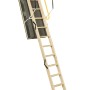 Minka Polar Top Dachbodentreppe 140x70 cm aus Holz mit Stahlhandlauf und isoliertem Deckel.